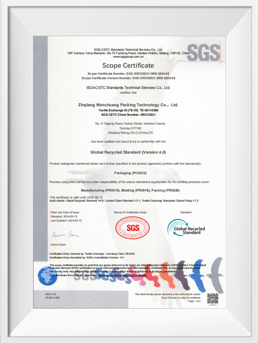 Scope Certificate