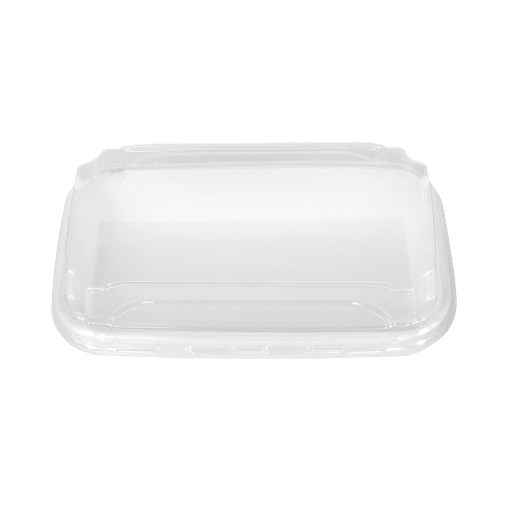 White Bottom Disposable Sushi Box With Clear Lid